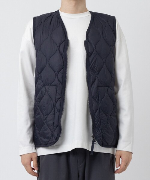 【TAION/タイオン】MILITARY V NECK W-ZIP DOWN VEST SOFT SHELL/軽量/洗える（ベスト）｜TAION（タイオン）