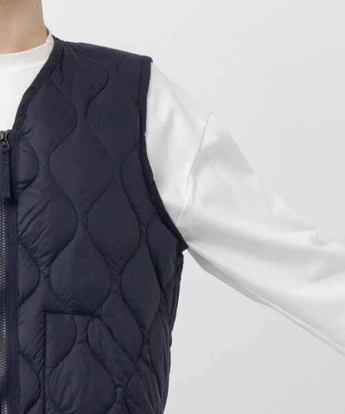 TAION(タイオン)の「【TAION/タイオン】MILITARY V NECK W-ZIP DOWN VEST SOFT SHELL/軽量/洗える(ベスト・メンズ・ブラック/ネイビー・MEDIUM/LARGE/X-LARGE)」の5枚目の写真