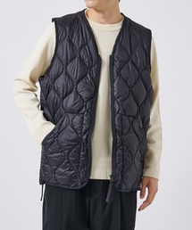 TAION(タイオン)の【TAION/タイオン】MILITARY V NECK W-ZIP DOWN VEST SOFT SHELL/軽量/洗える(ベスト)
