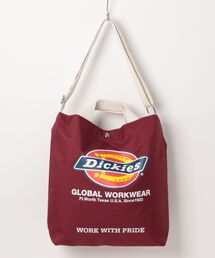 【Dickies】LOGO PRINT 2WAY SHOULDER BAG / ディッキーズ ロゴプリント ツーウェイ ショルダー