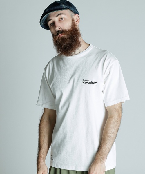 Tシャツ・カットソー IONSEOUL NYC short sleeve t-shirt JE1086 Schott N.Y.C tシャツ Schott/ショット/T-SHIRT ”ORIGINAL HEART