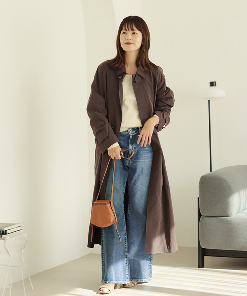 Plage Balmacaan コート ブラック 38 セール】《WEB限定追加》Balmacaan コート（ステンカラーコート