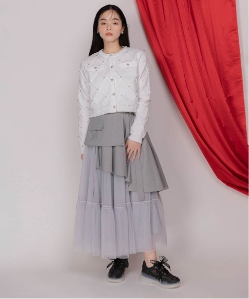 HEART COLLECTION】ハートビジューカーディガンRANDA公式サイト