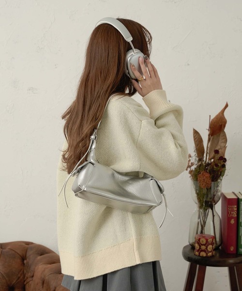 Ambre Neige（アンブルネージュ）の「assortment motif jacquard knit / アソートモチーフジャガードニット（ニット/セーター・レディース・アイボリー/チャコールグレー/ネイビー/レッド・FREE）」の7枚目の写真