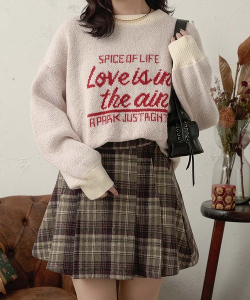 Ambre Neige（アンブルネージュ）の「assortment motif jacquard knit / アソートモチーフジャガードニット（ニット/セーター・レディース・アイボリー/チャコールグレー/ネイビー/レッド・FREE）」の20枚目の写真