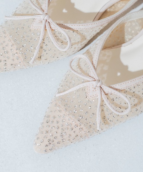 EVOL（イーボル）の「【柔らかい・クッション入り】Vカットリボンバレエミュール IY5708（サンダル・レディース・アイボリー/ブラック/グレー/ホワイト系その他・LL/L/S/M）」の3枚目の写真