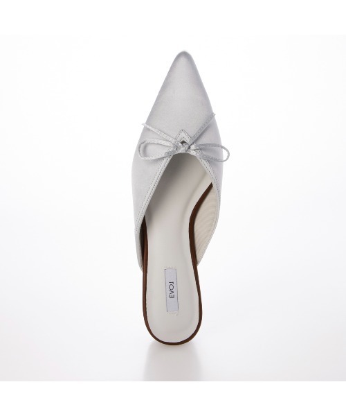 EVOL（イーボル）の「【柔らかい・クッション入り】Vカットリボンバレエミュール IY5708（サンダル・レディース・アイボリー/ブラック/グレー/ホワイト系その他・LL/L/S/M）」の13枚目の写真