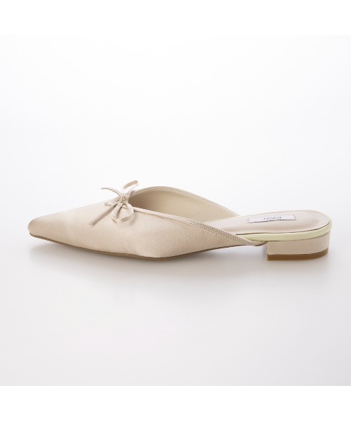 EVOL（イーボル）の「【柔らかい・クッション入り】Vカットリボンバレエミュール IY5708（サンダル・レディース・アイボリー/ブラック/グレー/ホワイト系その他・LL/L/S/M）」の16枚目の写真