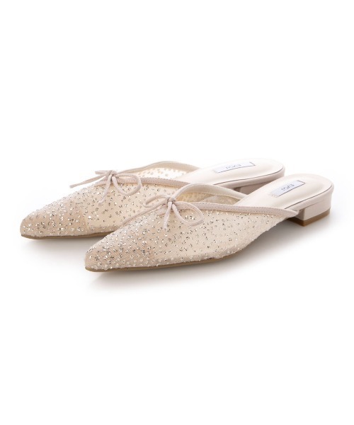 EVOL（イーボル）の「【柔らかい・クッション入り】Vカットリボンバレエミュール IY5708（サンダル・レディース・アイボリー/ブラック/グレー/ホワイト系その他・LL/L/S/M）」の8枚目の写真