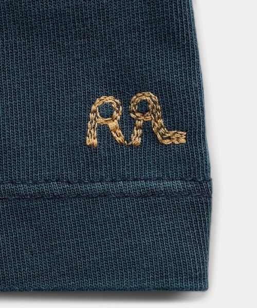 【RRL】リラックスフィット ロゴ コットン クルーネック Tシャツ リラックス フィット ヘビーウェイト ジャージー Tシャツ(T