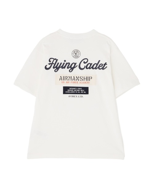 AVIREX(アヴィレックス)の「CADET PATCH T-SHIRT / カデット パッチ 半袖Tシャツ / AVIREX / アヴィレックス(Tシャツ/カットソー・メンズ・ホワイト/ライトグレー/ライトブルー/ブラック/セージグリーン・MEDIUM/LARGE/X-LARGE/XX-LARGE)」の2枚目の写真