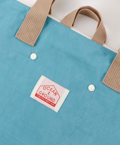 Ocean&Ground（オーシャン&グラウンド）の「ショルダー付きレッスンバッグ/GOODAY（トートバッグ・キッズ・グリーン/ライトグリーン/ピンク/パープル/ミント/ネイビー/オレンジ/ターコイズブルー/ブラック/オリーブ・FREE）」の11枚目の写真