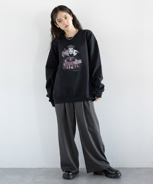 RAGEBLUE（レイジブルー）の「ボックスタック/ピンストライプドレープワイドスラックス（スラックス・レディース・グレー/ブラック・LARGE/MEDIUM）」の22枚目の写真