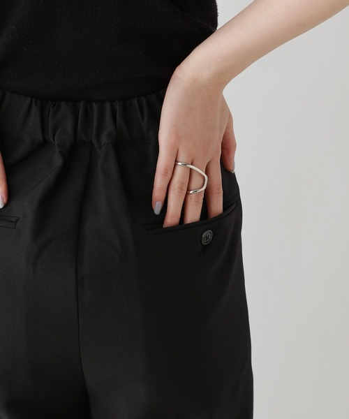 RAGEBLUE（レイジブルー）の「ボックスタック/ピンストライプドレープワイドスラックス（スラックス・レディース・グレー/ブラック・LARGE/MEDIUM）」の14枚目の写真