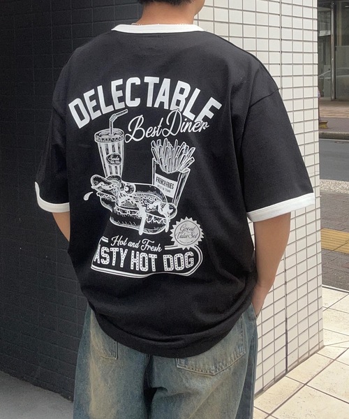セール】フードキャラリンガーTシャツ（Tシャツ/カットソー