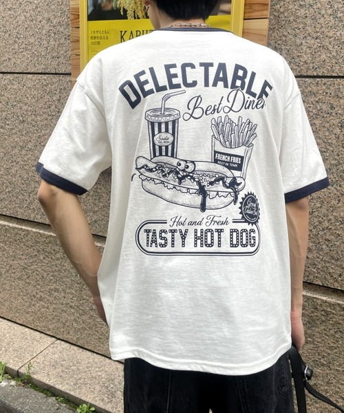 セール】フードキャラリンガーTシャツ（Tシャツ/カットソー