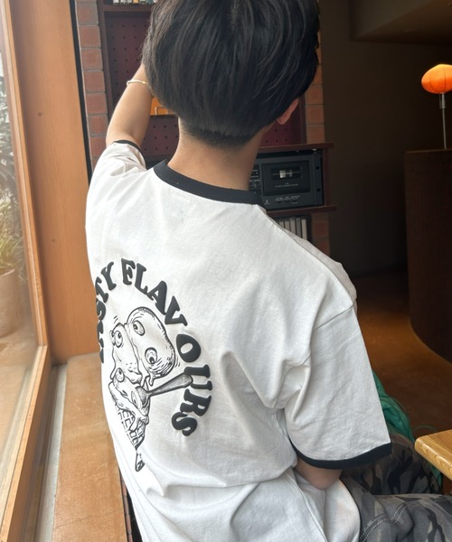 B.R.U(ブル)の「フードキャラリンガーTシャツ(Tシャツ/カットソー・メンズ・ネイビー/ブラック/レッド/ホワイト系その他/ホワイト/ブラック系その他/ホワイト×グリーン/ホワイト×レッド/ホワイト系その他2/ホワイト系その他3・FREE)」の11枚目の写真