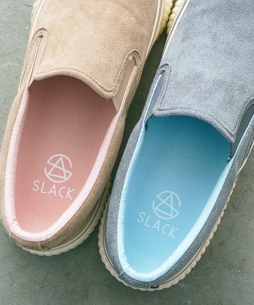 SLACK FOOTWEAR(スラックフットウェア)の「厚底 スリッポン スニーカー 淡い色 くすみカラー(スリッポン・レディース・ベージュ/グレー・25.0cm/23.0cm/23.5cm/24.0cm/24.5cm)」の15枚目の写真