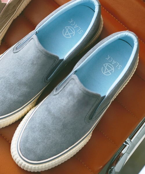 SLACK FOOTWEAR(スラックフットウェア)の「厚底 スリッポン スニーカー 淡い色 くすみカラー(スリッポン・レディース・ベージュ/グレー・25.0cm/23.0cm/23.5cm/24.0cm/24.5cm)」の17枚目の写真