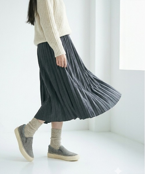 SLACK FOOTWEAR(スラックフットウェア)の「厚底 スリッポン スニーカー 淡い色 くすみカラー(スリッポン・レディース・ベージュ/グレー・25.0cm/23.0cm/23.5cm/24.0cm/24.5cm)」の21枚目の写真