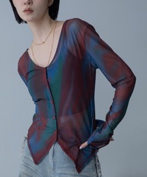 VACANCY（ヴァカンシー）の「アート柄Vネックシアートップス/新色追加（Tシャツ/カットソー）」