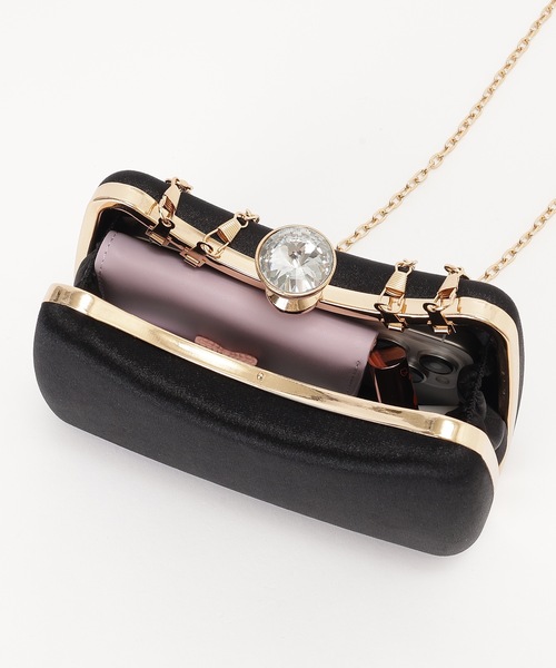 希少ꕥBVLGARI レオーニ クラッチバッグ メタリック系 パーティーバッグ pg82_1.jpg