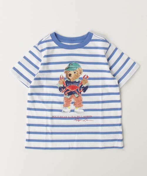 POLO RALPH LAUREN CHILDRENSWEAR(ポロ ラルフ ローレン チルドレンズウェア)の「Polo ベア ストライプド コットン ジャージー Tシャツ(Tシャツ/カットソー・キッズ・マルチ・7/3/6/4)」の5枚目の写真