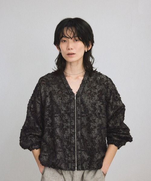 ROPÉ エレガンスジャガードブルゾン ROPÉ エレガンスジャガードブルゾン