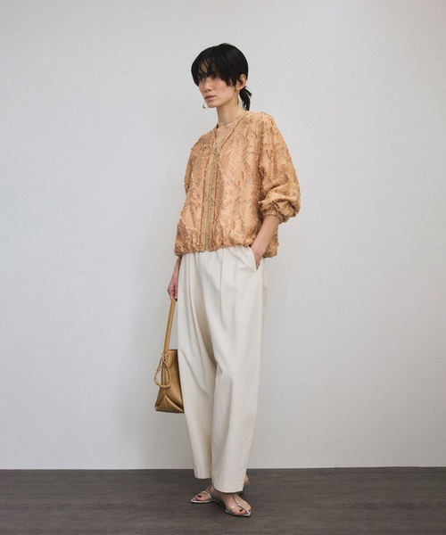 SALON adam et rope'（サロン アダム エ ロペ）の「エルブジャガードシャツブルゾン（ブルゾン・レディース・ホワイト/ブラック/ブラウン・FREE）」の12枚目の写真