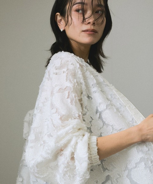 SALON adam et rope'（サロン アダム エ ロペ）の「エルブジャガードシャツブルゾン（ブルゾン・レディース・ホワイト/ブラック/ブラウン・FREE）」の19枚目の写真