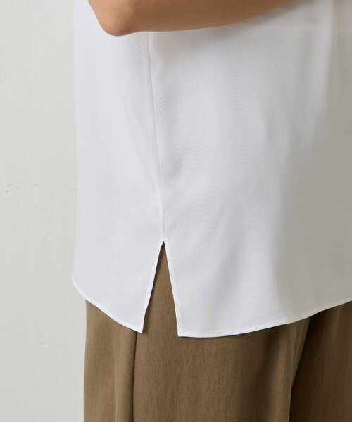 LIVETART（リヴェタート）の「《LIVETART》キュプラツイルタンクトップ（シャツ/ブラウス・レディース・ホワイト/ネイビー・FREE）」の9枚目の写真