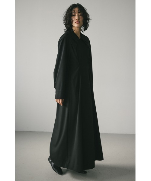 STYLEMIXER(スタイルミキサー)の「ダブルカラーワンピース(ワンピース・レディース・ベージュ/ブラック・SMALL/MEDIUM)」の4枚目の写真