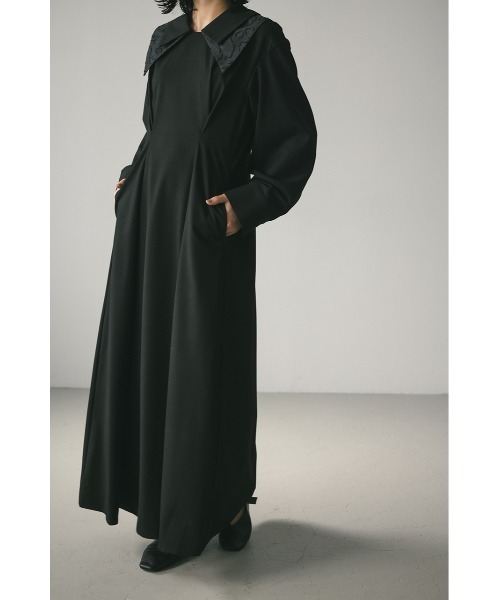 STYLEMIXER(スタイルミキサー)の「ダブルカラーワンピース(ワンピース・レディース・ベージュ/ブラック・SMALL/MEDIUM)」の6枚目の写真