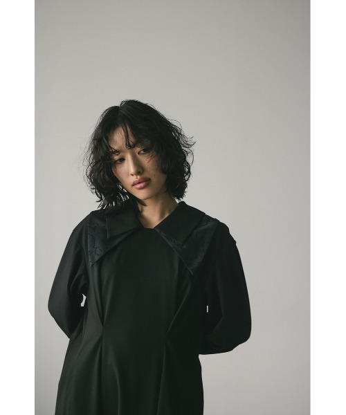 STYLEMIXER(スタイルミキサー)の「ダブルカラーワンピース(ワンピース・レディース・ベージュ/ブラック・SMALL/MEDIUM)」の7枚目の写真