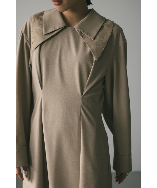 STYLEMIXER(スタイルミキサー)の「ダブルカラーワンピース(ワンピース・レディース・ベージュ/ブラック・SMALL/MEDIUM)」の18枚目の写真