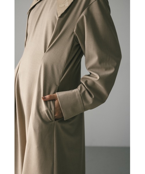 STYLEMIXER(スタイルミキサー)の「ダブルカラーワンピース(ワンピース・レディース・ベージュ/ブラック・SMALL/MEDIUM)」の19枚目の写真