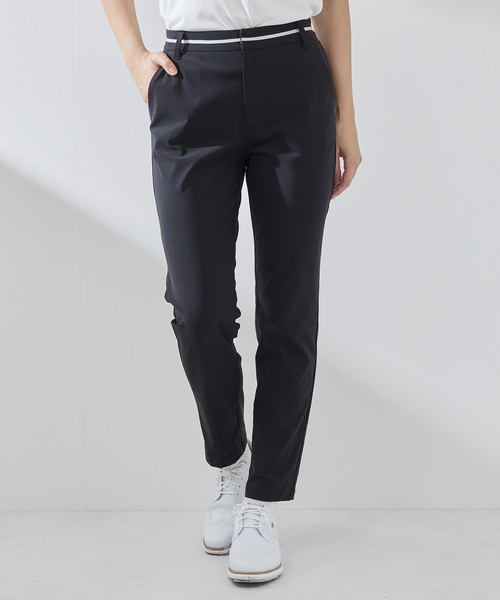 JUN&ROPE'（ジュンアンドロペ）の「【UVカット】【接触冷感】【ストレッチ】ハイテンションスリムストレートパンツ（その他パンツ・レディース・ブラック/ホワイト/ネイビー・L/S/M）」の2枚目の写真