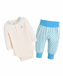 moimoln（モイモルン）の「【2点セット】ジャガードロンパース＆チェックパンツ（ロンパース・キッズ）」
