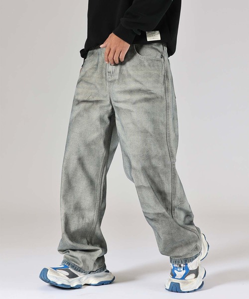 aimoha(アイモハ)の「【aimoha neo】Rustic Wash Denim(デニムパンツ・メンズ・ベージュ・MEDIUM/LARGE/X-LARGE/XX-LARGE)」の1枚目の写真