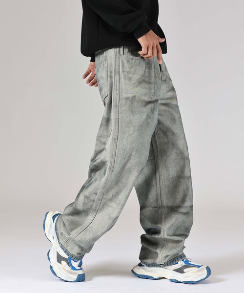 aimoha(アイモハ)の「【aimoha neo】Rustic Wash Denim(デニムパンツ・メンズ・ベージュ・MEDIUM/LARGE/X-LARGE/XX-LARGE)」の5枚目の写真