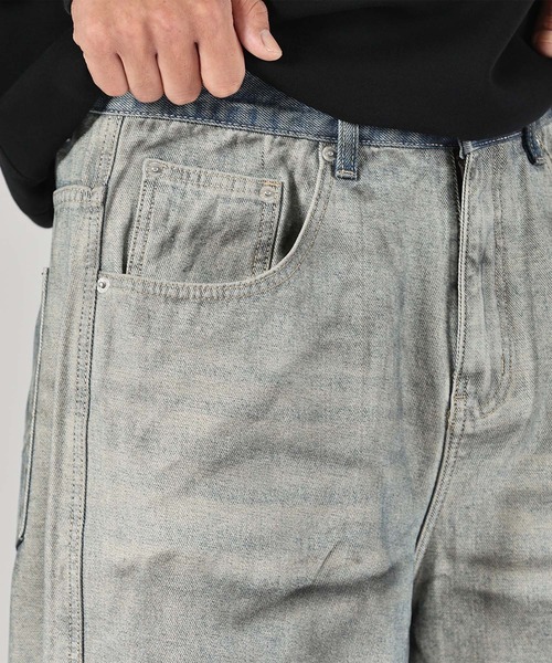 aimoha(アイモハ)の「【aimoha neo】Rustic Wash Denim(デニムパンツ・メンズ・ベージュ・MEDIUM/LARGE/X-LARGE/XX-LARGE)」の12枚目の写真