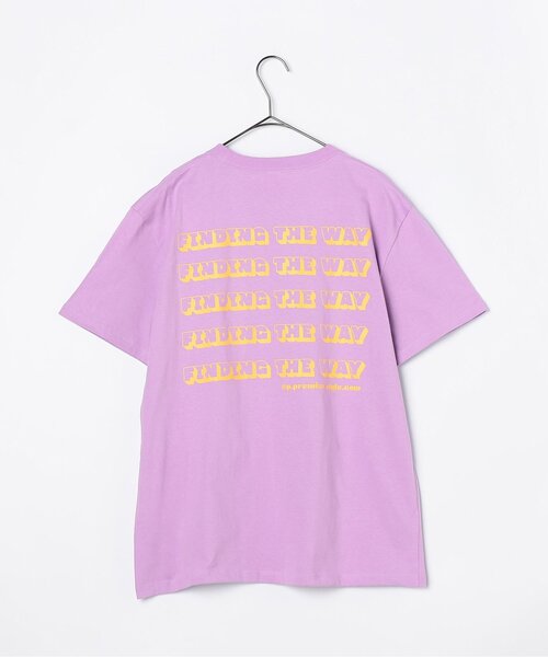 p.premier（ピードットプルミエ）の「【ママ】イロチ買いしたいシンプルロゴプリント半袖Tシャツ（Tシャツ/カットソー・レディース・パープル/チャコール/レッド/ピンク/ブラウン/サックスブルー/オフホワイト・MEDIUM）」の22枚目の写真