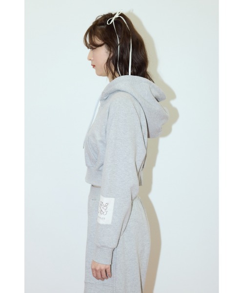 rienda(リエンダ)の「Rパッチ付きレディーススウェットトップス トレーナー 春服(スウェット・レディース・ベージュ/ライトブラック/杢グレー・FREE)」の13枚目の写真
