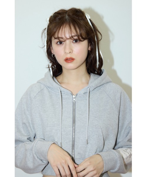 rienda(リエンダ)の「Rパッチ付きレディーススウェットトップス トレーナー 春服(スウェット・レディース・ベージュ/ライトブラック/杢グレー・FREE)」の15枚目の写真