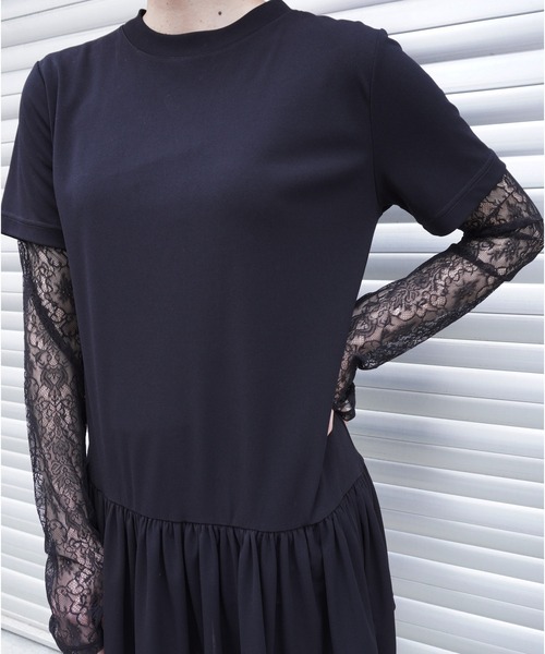 G.V.G.V.（ジーヴィージーヴィー）の「GATHER TUNIC TOP（Tシャツ/カットソー・レディース・ホワイト/ブラック・ONE SIZE）」の22枚目の写真