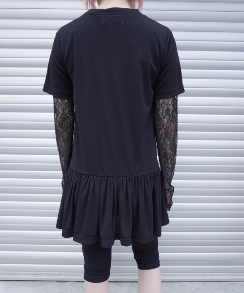 G.V.G.V.（ジーヴィージーヴィー）の「GATHER TUNIC TOP（Tシャツ/カットソー・レディース・ホワイト/ブラック・ONE SIZE）」の20枚目の写真