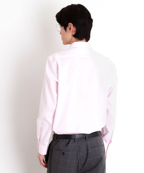 THE SHOP TK （ザ ショップ ティーケー ）の「ドレスドビーシャツ（ビジネスシャツ・メンズ・ピンク/オフホワイト/サックスブルー・01/04/03/02）」の9枚目の写真