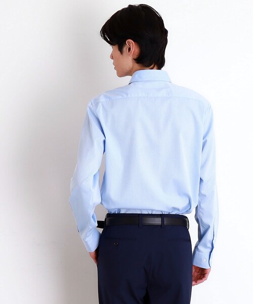 THE SHOP TK （ザ ショップ ティーケー ）の「ドレスドビーシャツ（ビジネスシャツ・メンズ・ピンク/オフホワイト/サックスブルー・01/04/03/02）」の13枚目の写真