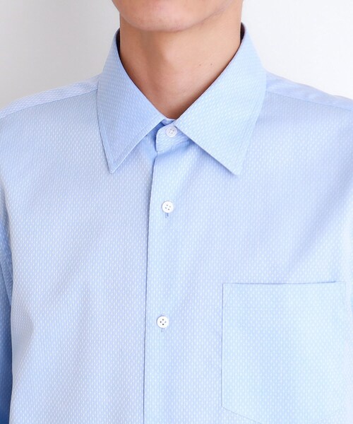 THE SHOP TK （ザ ショップ ティーケー ）の「ドレスドビーシャツ（ビジネスシャツ・メンズ・ピンク/オフホワイト/サックスブルー・01/04/03/02）」の19枚目の写真