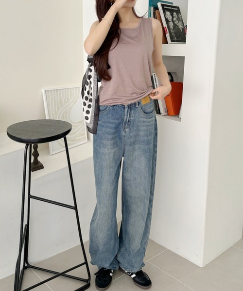 TREOVER（トレオーバー）の「2WAYラメタンクトップ（タンクトップ・レディース・ブラウン/アッシュグレー/グレー・MEDIUM/LARGE）」の5枚目の写真